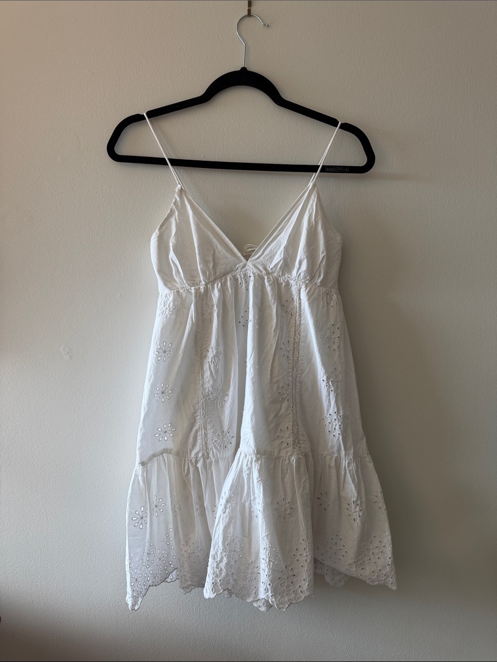 Zara White Eyelet Strappy Summer Dress